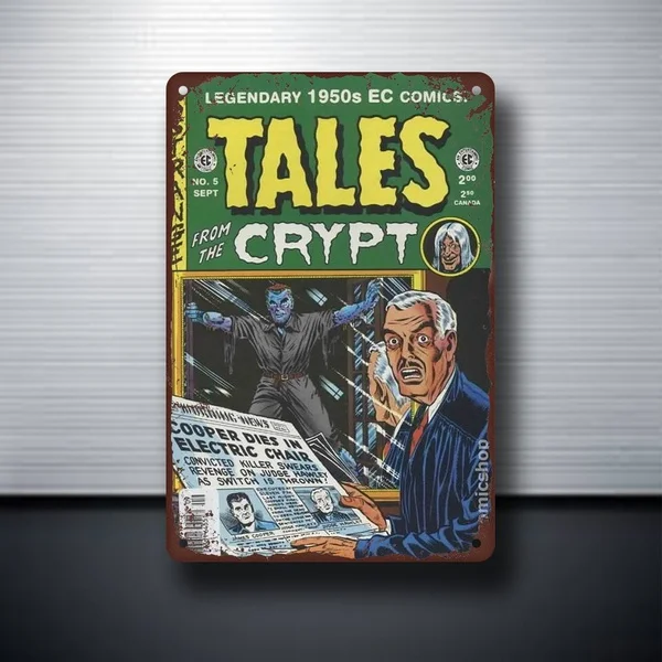 Металлические таблички и знаки Tales from the Crypt, настенный декоративный металлический настенный знак, Настенная роспись, размер 20*30 см
Металлические таблички и знаки Tales from the Crypt, настенный декоративный металлический настенный знак, Настенная роспись, размер 20*30 см