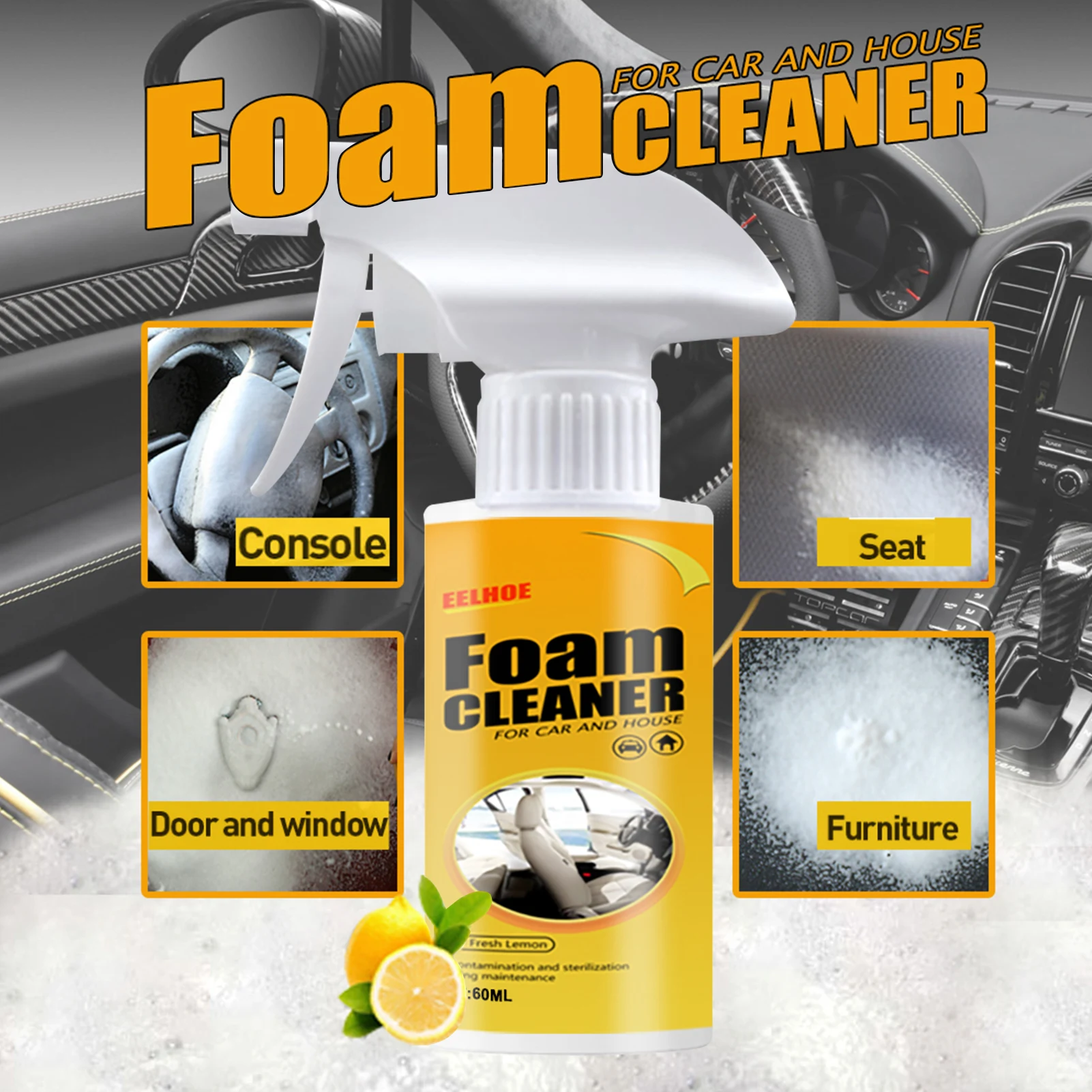 Многофункциональный пеноочиститель, 60/120 мл
Многофункциональный пеноочиститель, 60/120 мл