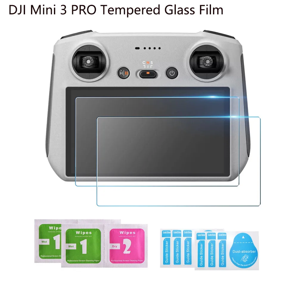 

DJI Mini 3 PRO Закаленное стекло пленка для пульта дистанционного управления DJI RC Защитная пленка для экрана Взрывозащищенные аксессуары для фотографий