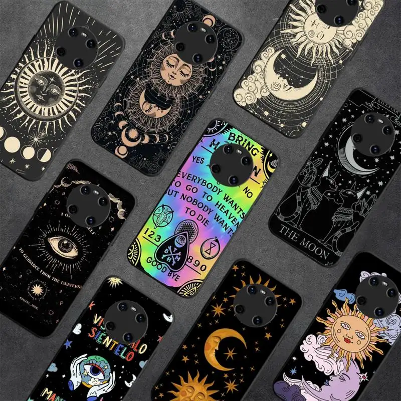 

Witches Moon Tarot Mystery Totem Phone Case for Huawei Y 6 9 7 5 8s prime 2019 2018 enjoy 7 plus cover