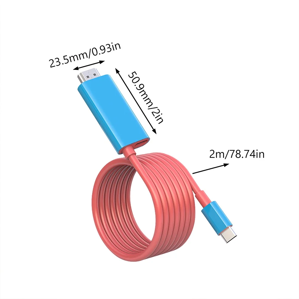 2M USB Type C to 4K HDMI-compatible Conversion Adapter Cable TV HD Projection Screen Line Converter for Nintendo Switch
2M USB Type C to 4K HDMI-compatible Conversion Adapter Cable TV HD Projection Screen Line Converter for Nintendo Switch