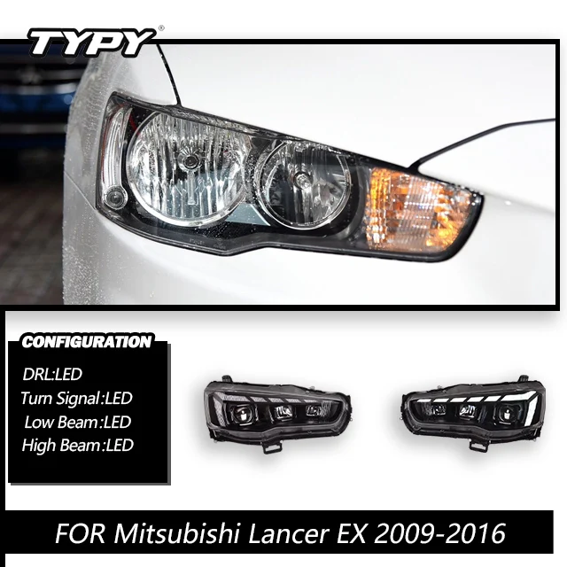 Автомобильные фары TYPY для Mitsubishi Lancer EX, 2009-2016, светодиодные фары для проектора, дневные ходовые огни, автомобильные аксессуары
Автомобильные фары TYPY для Mitsubishi Lancer EX, 2009-2016, светодиодные фары для проектора, дневные ходовые огни, автомобильные аксессуары