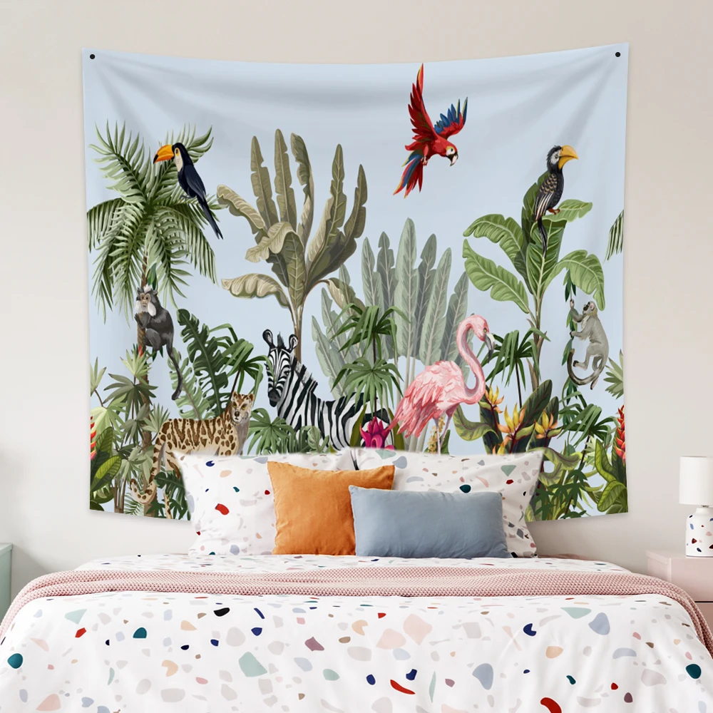 Aesthetics Jungle Wall Hanging Tropical Plant Cactus Leaf Flower Print Tapestry Polyester Bohemia Beach Towel Flamingo Tapestry
Aesthetics Jungle Wall Hanging Tropical Plant Cactus Leaf Flower Print Tapestry Polyester Bohemia Beach Towel Flamingo Tapestry