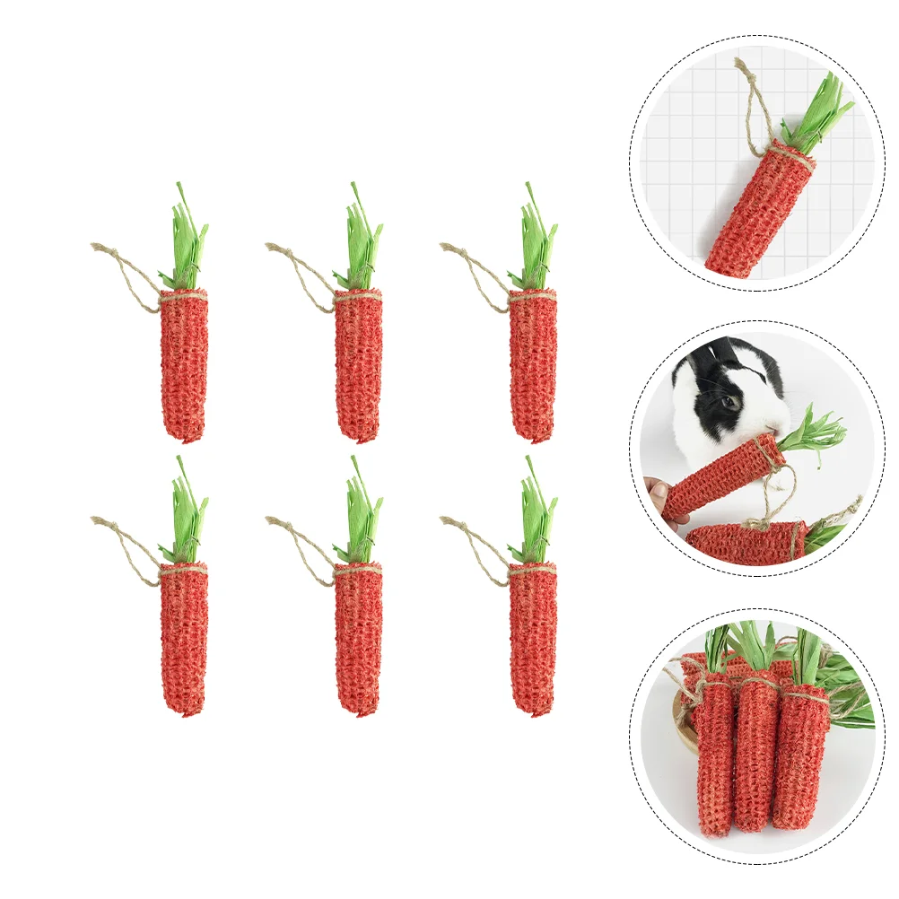 6Pcs Bunny Chewing Toys Wear-resistant Parrot Bites Toys Household Hamster Toys Bunny Supply
6Pcs Bunny Chewing Toys Wear-resistant Parrot Bites Toys Household Hamster Toys Bunny Supply