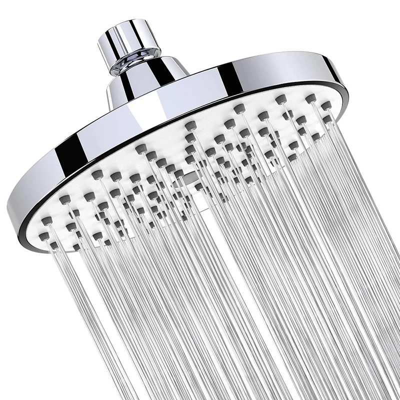 

Shower Head 6 Inch Anti-Leak Anti-Clog Fixed Rain Showerhead Rainfall Spray Relaxation And Spa For High Water Pressure And Flow