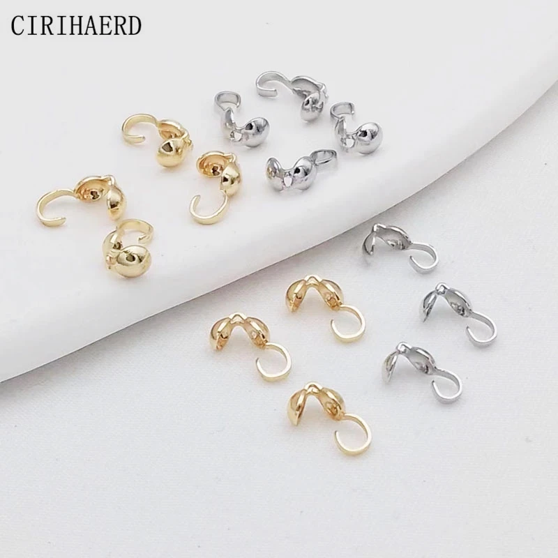 DIY Jewellery Making Accessories Supplies Oyster Crimp Bead Tip Knot Cover 14K Gold Plated Connector Clip Clasp End Up Buckle
DIY Jewellery Making Accessories Supplies Oyster Crimp Bead Tip Knot Cover 14K Gold Plated Connector Clip Clasp End Up Buckle