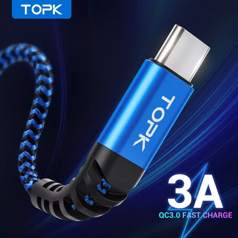 TOPK AN24 Micro USB Cable & Type C Cable 3A Fast Charging for Samsung Mobile Phone Data Cable Type-C for Xiaomi Redmi Note 8
TOPK AN24 Micro USB Cable & Type C Cable 3A Fast Charging for Samsung Mobile Phone Data Cable Type-C for Xiaomi Redmi Note 8