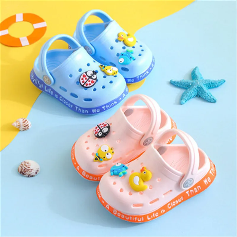 Summer Sandals Kids Mules Baby Boys Baby Girls Cartoon Baby Sandals Flat Heels Solid Cartoon Slippers Children's Garden Shoes
Summer Sandals Kids Mules Baby Boys Baby Girls Cartoon Baby Sandals Flat Heels Solid Cartoon Slippers Children's Garden Shoes