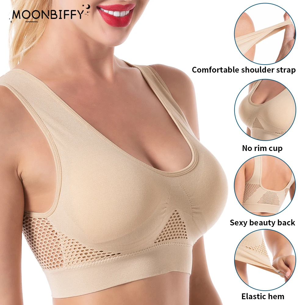Sexy Women Seamless Sports Bra Large Size Running BH Push Up Breathable Bralette Invisible Padded Vest Fitness Underwear Top Bra
Sexy Women Seamless Sports Bra Large Size Running BH Push Up Breathable Bralette Invisible Padded Vest Fitness Underwear Top Bra