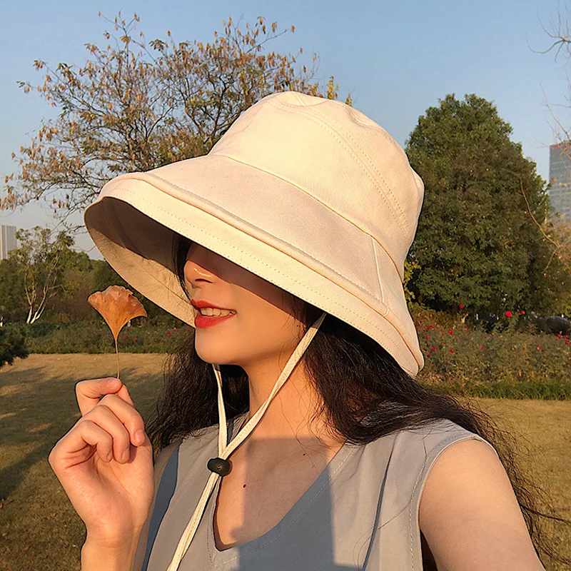 Summer Wide Brim Sun Beach Hat Fashion Women's Outdoor Fisherman Cap Girls Ladies Casual Sun Protection Bucket Hat Windproof Hat
Summer Wide Brim Sun Beach Hat Fashion Women's Outdoor Fisherman Cap Girls Ladies Casual Sun Protection Bucket Hat Windproof Hat