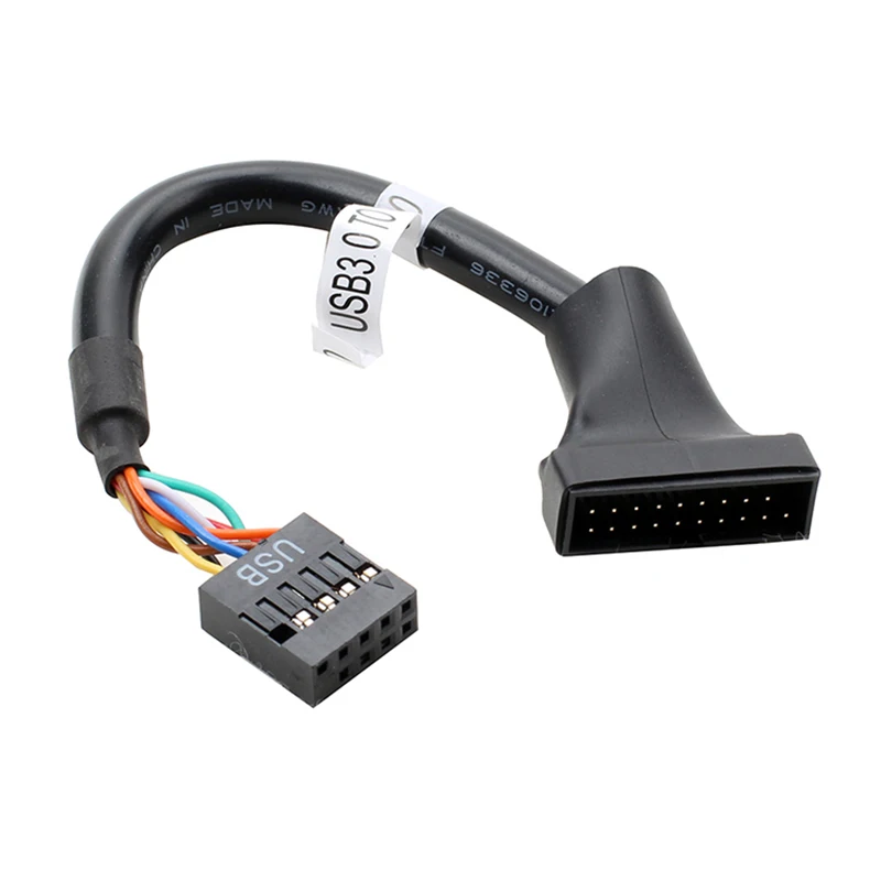 Motherboard USB 3.0 to 2.0 Adapter Header Cable Converter Mainboard USB3.0 20 pin to 9pin USB 2.0 9 pin to 20 pin Header Bridge
Motherboard USB 3.0 to 2.0 Adapter Header Cable Converter Mainboard USB3.0 20 pin to 9pin USB 2.0 9 pin to 20 pin Header Bridge