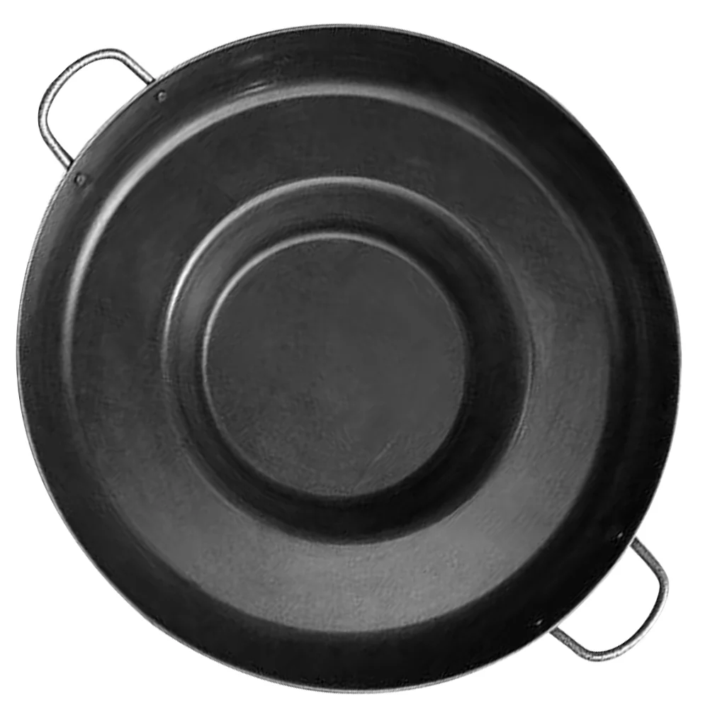 

Flat Bottom Concave Gong Pot Stainless Wok Frying Pans Nonstick Cooking Omelet Multi-use Steel