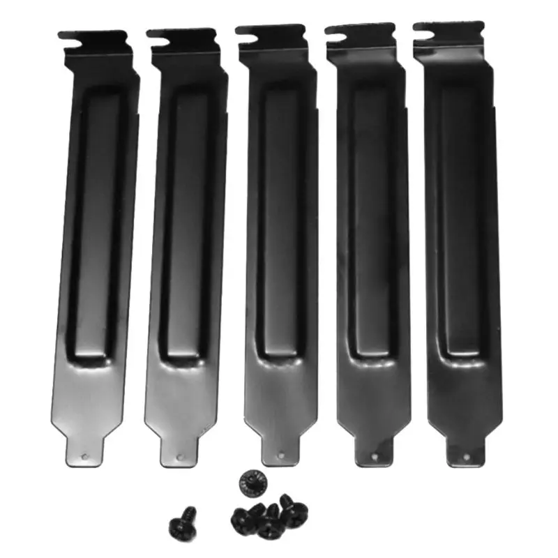 5PCS Black Hard Metal Steel PCI Slot Covers Bracket with Screws Full Profile Expansion Dust Filter Blanking Plate for PCI
5PCS Black Hard Metal Steel PCI Slot Covers Bracket with Screws Full Profile Expansion Dust Filter Blanking Plate for PCI