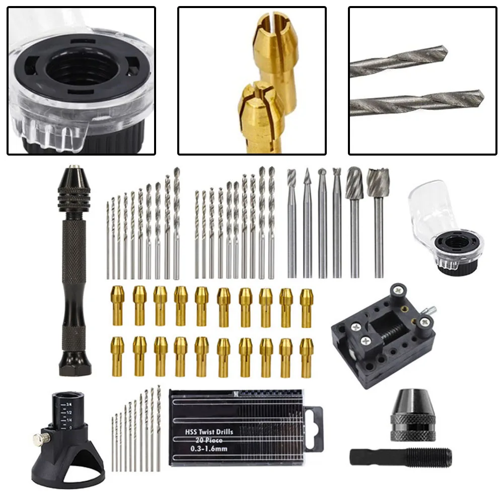 72pcs Drill Bit Kit Rotary Tool Accessories Mandrel Drill Chuck Rotary Locator For Sanding Polishing Grinding Carving Tools
72pcs Drill Bit Kit Rotary Tool Accessories Mandrel Drill Chuck Rotary Locator For Sanding Polishing Grinding Carving Tools