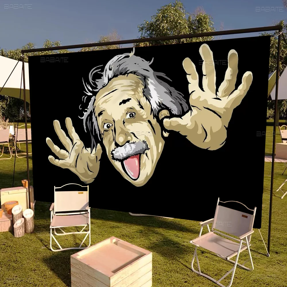 Art Albert E-Einstein Math Printed Large Flag Science Fiction Room Home Decor Banner