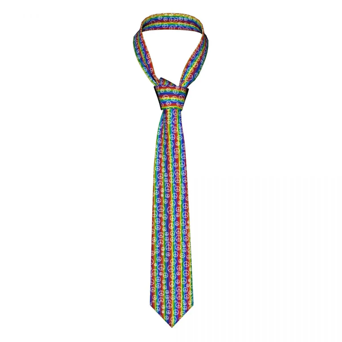 Peace Signs Tie Rainbow Stripe Print Blouse Vintage Neck Ties Wedding Polyester Silk Accessories For Man Cravat
Peace Signs Tie Rainbow Stripe Print Blouse Vintage Neck Ties Wedding Polyester Silk Accessories For Man Cravat