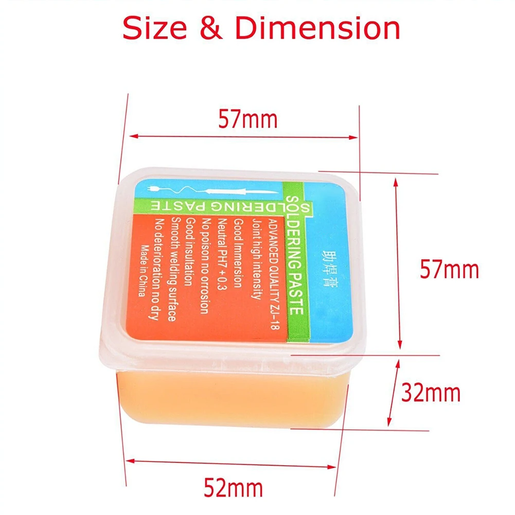50g Soldering Flux Yellow Paste Solder Welding Rosin Grease Cream For Phone PC Circuit Flux Paste Welding Accessories
50g Soldering Flux Yellow Paste Solder Welding Rosin Grease Cream For Phone PC Circuit Flux Paste Welding Accessories