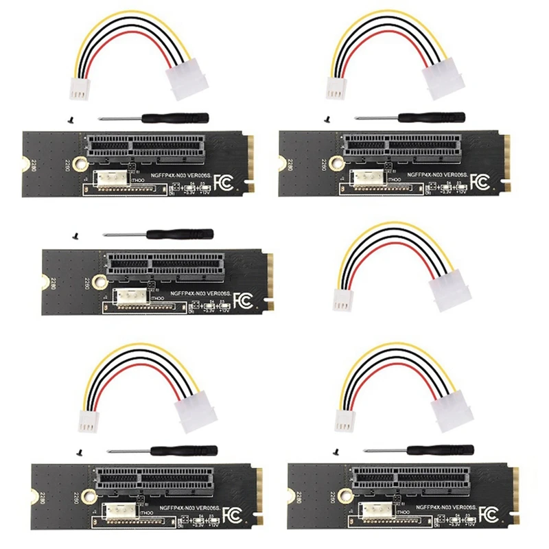 5 комплектов, переходник NGFF на PCI-E, порт M.2 SSD для PCIE X4, адаптер расширения слота карты, кабель переходника, большой 4-контактный источник питан... 
5 комплектов, переходник NGFF на PCI-E, порт M.2 SSD для PCIE X4, адаптер расширения слота карты, кабель переходника, большой 4-контактный источник питан...