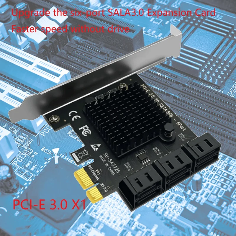

PCI Express PCIE карта расширения PCI-E к SATA3.0 IPFS жесткий диск SSD адаптер 6 портов SATA3.0 6G карта расширения