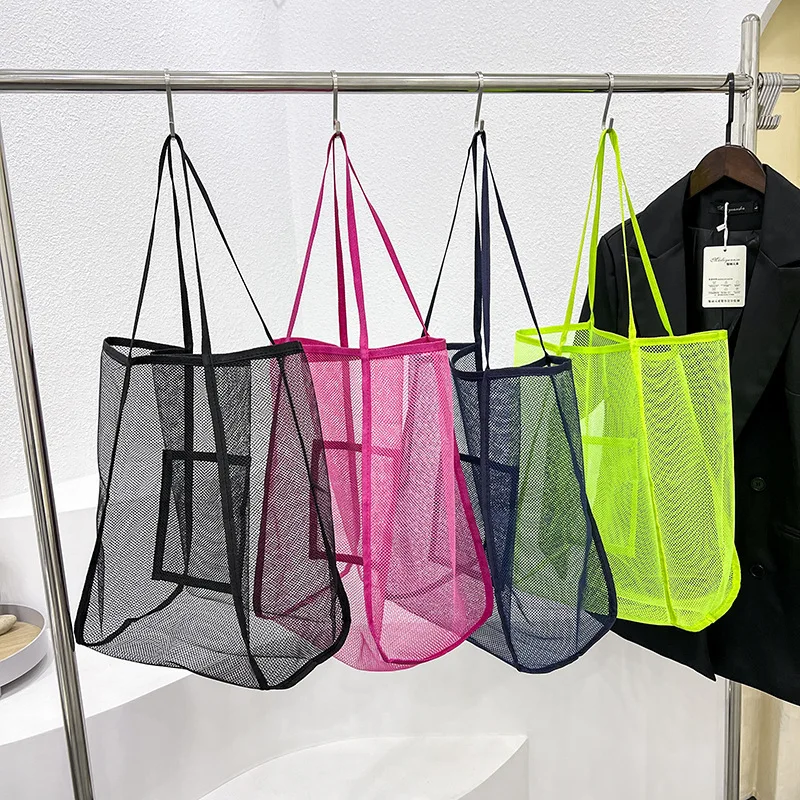 2023 New ins Wind Transparent Mesh Shopping Bag Fashion Light and Versatile Large-Capacity Portable Shopping Bag Beach Mesh Bag
2023 New ins Wind Transparent Mesh Shopping Bag Fashion Light and Versatile Large-Capacity Portable Shopping Bag Beach Mesh Bag