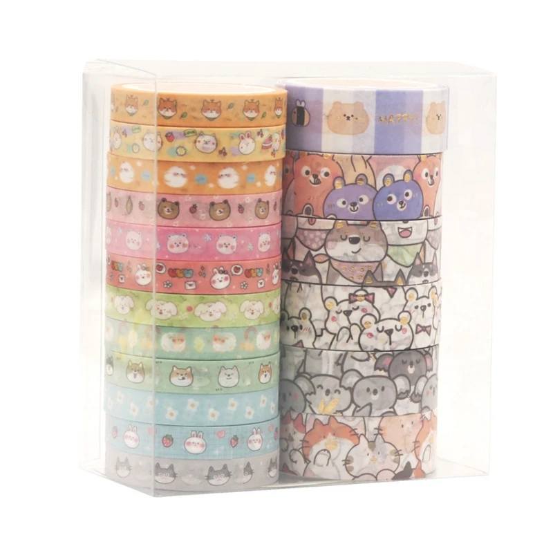 18Pcs/Pack Exquisite Animal Stickers Small Large Decorative Sticker Roll Great for Scrapbooking Calendar Water Bottle
18Pcs/Pack Exquisite Animal Stickers Small Large Decorative Sticker Roll Great for Scrapbooking Calendar Water Bottle