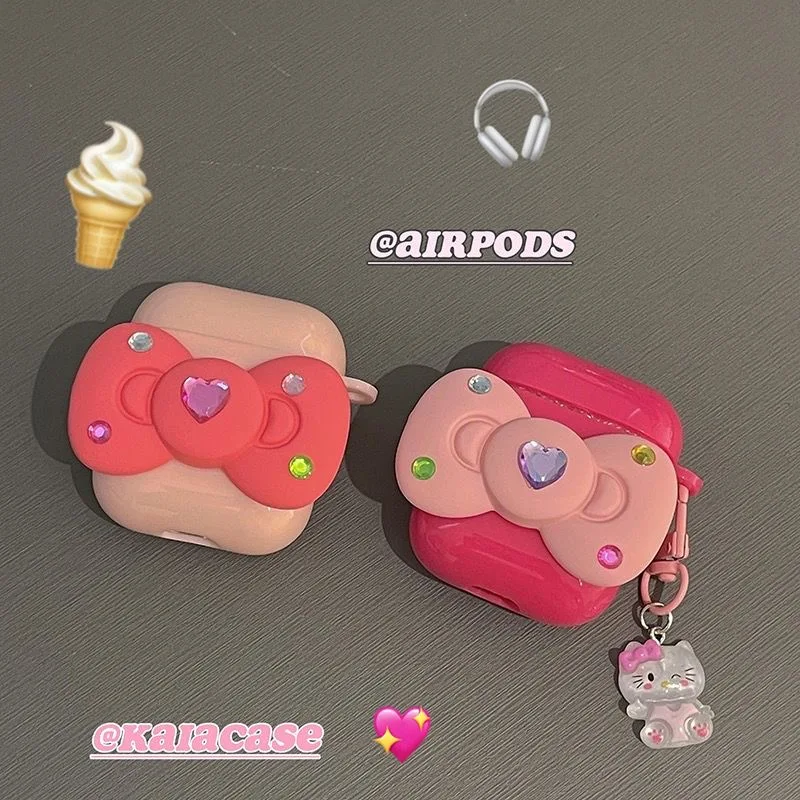 

Sanrio Hello Kitty с подвеской для Apple AirPods 1 2 3 Чехол AirPods Pro 2 Чехол для IPhone аксессуары для наушников Air Pod чехол Подарок