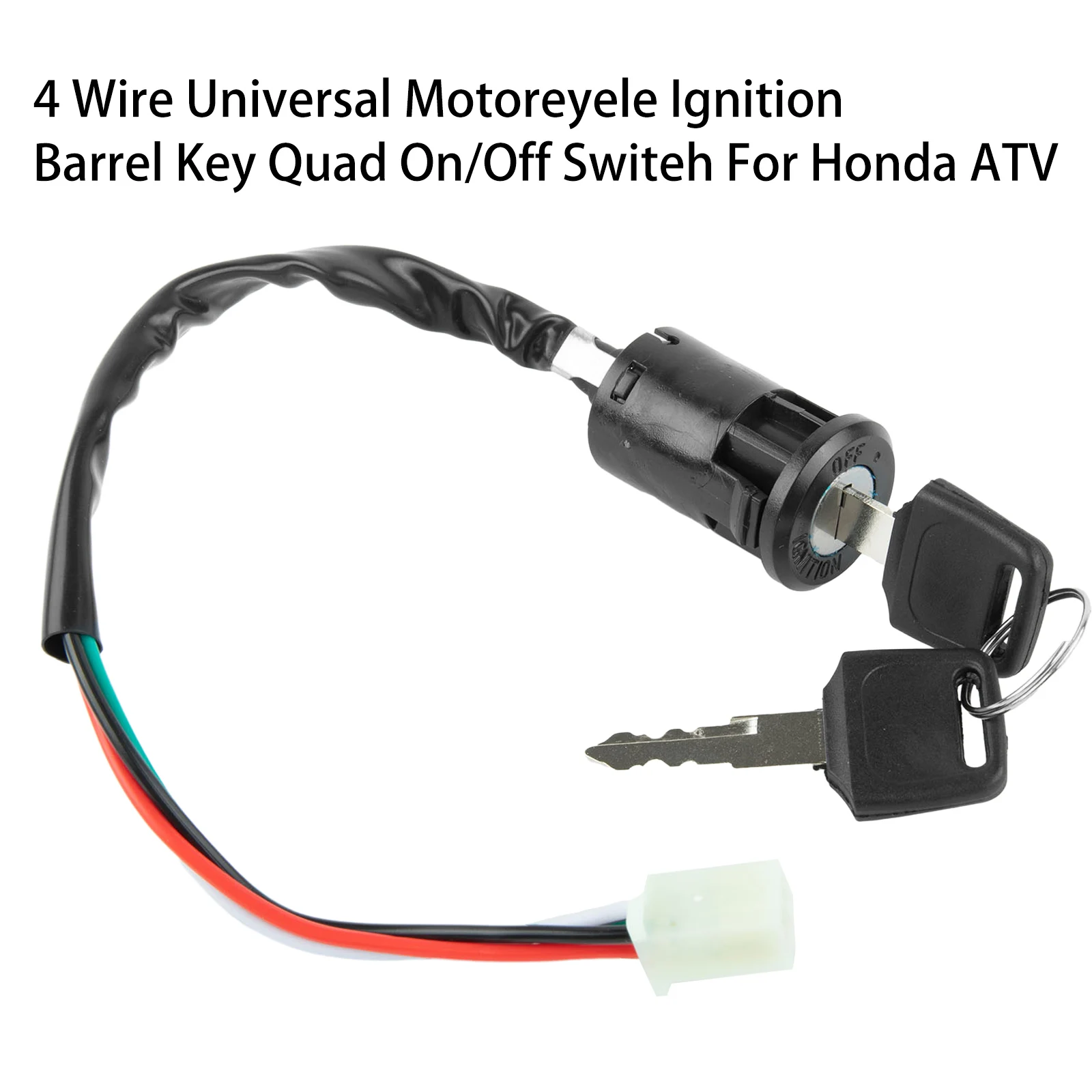 Ignition Barrel Switch Black Ignition Barrel Switch with 4 Wire and 2 Keys Ideal for Your For ATV Quad Dirt Bike
Ignition Barrel Switch Black Ignition Barrel Switch with 4 Wire and 2 Keys Ideal for Your For ATV Quad Dirt Bike