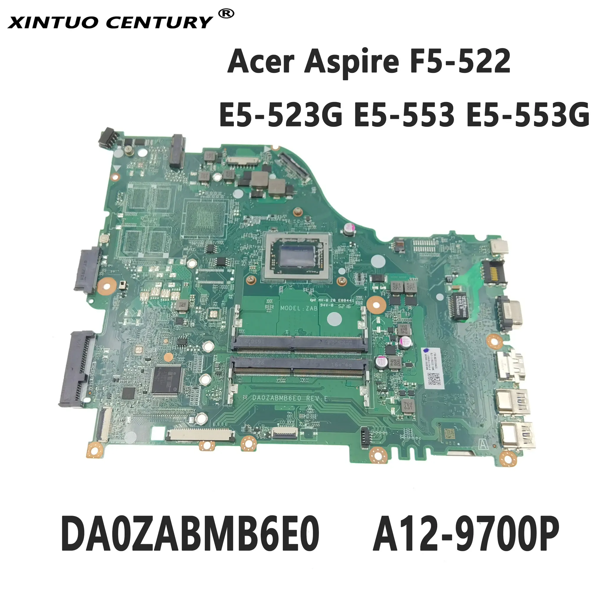 NBGE811003 для Acer Aspire F5-522 E5-523G E5-553 E5-553G материнская плата для ноутбука DA0ZABMB6E0 с процессором A12-9700P DDR3 100% протестированная работа
NBGE811003 для Acer Aspire F5-522 E5-523G E5-553 E5-553G материнская плата для ноутбука DA0ZABMB6E0 с процессором A12-9700P DDR3 100% протестированная работа
