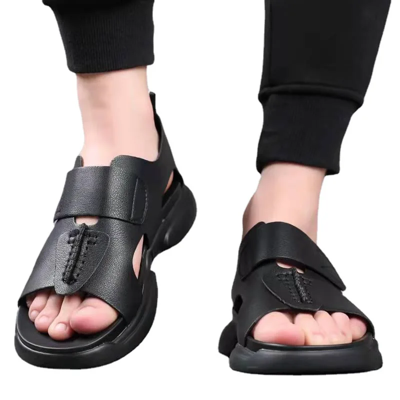 Summer Outer Wear Sandals Men's New Ins Tide Casual Leather Sandals All-match Non-slip Wear-resistant Thick-soled Beach Shoes
Summer Outer Wear Sandals Men's New Ins Tide Casual Leather Sandals All-match Non-slip Wear-resistant Thick-soled Beach Shoes