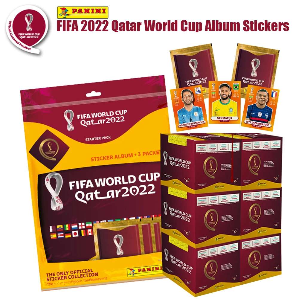 Panini 2022 Qatar World Cup Football Star Card Box Soccer Star Collection Footballer Star Limited Fan Sticker Book Box Set
Panini 2022 Qatar World Cup Football Star Card Box Soccer Star Collection Footballer Star Limited Fan Sticker Book Box Set