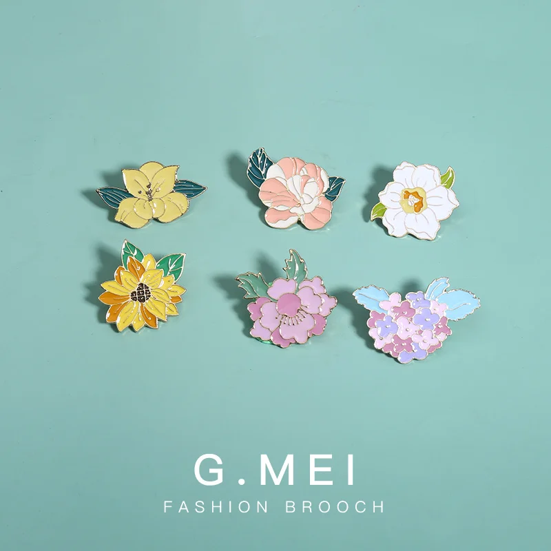 Lily, sunflower, peony brooch, cute personality, plant badge, brooch, bag decoration, creative Medal
Lily, sunflower, peony brooch, cute personality, plant badge, brooch, bag decoration, creative Medal