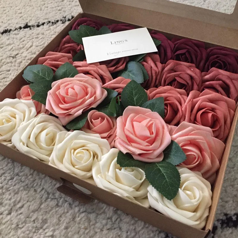 10/20/30 Heads 8CM Artificial PE Foam Rose Flowers Bride Bouquet Flower for Wedding Party Decorative Scrapbooking DIY Flower
10/20/30 Heads 8CM Artificial PE Foam Rose Flowers Bride Bouquet Flower for Wedding Party Decorative Scrapbooking DIY Flower