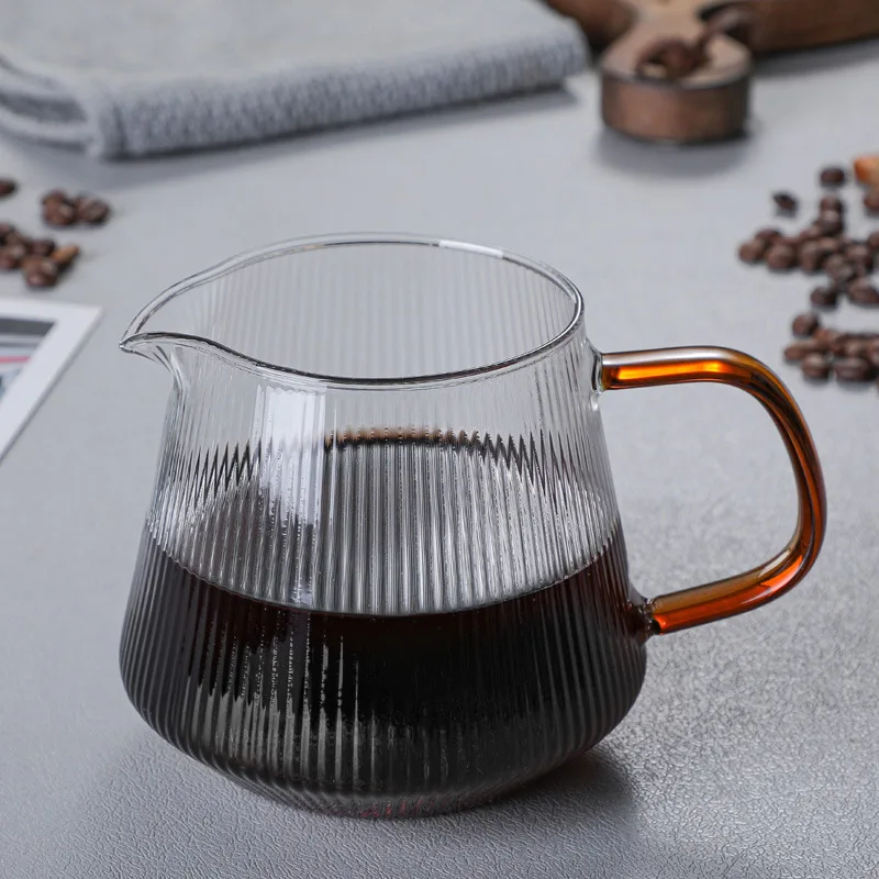 Drip Coffee Striped Glass Coffee Pot Glass Coffee Sharing Pot Coffee Set Household Hand-made Glass Sharing Pot
Drip Coffee Striped Glass Coffee Pot Glass Coffee Sharing Pot Coffee Set Household Hand-made Glass Sharing Pot