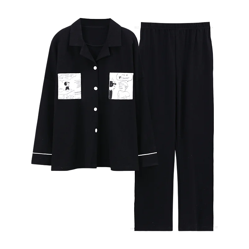 Осенняя Хлопковая пижама из 2 предметов, женская новая одежда для сна с героями мультфильмов, пижама с длинным рукавом, Женская домашняя оде...
Осенняя Хлопковая пижама из 2 предметов, женская новая одежда для сна с героями мультфильмов, пижама с длинным рукавом, Женская домашняя оде...