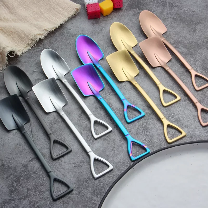 2022New Stainless Steel Ice Cream Coffee Spoon Shovel Shape Spoons Watermelon Spoon Afternoon Tea Dessert Long Handle Spoon
2022New Stainless Steel Ice Cream Coffee Spoon Shovel Shape Spoons Watermelon Spoon Afternoon Tea Dessert Long Handle Spoon