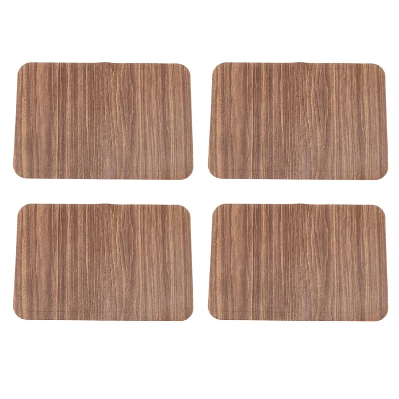 4Pcs Imitation Wood Grain Placemat PU Pad Waterproof Non Slip Table Mats Insulated Coaster Home Wedding Decoration Dinner Placem 
4Pcs Imitation Wood Grain Placemat PU Pad Waterproof Non Slip Table Mats Insulated Coaster Home Wedding Decoration Dinner Placem