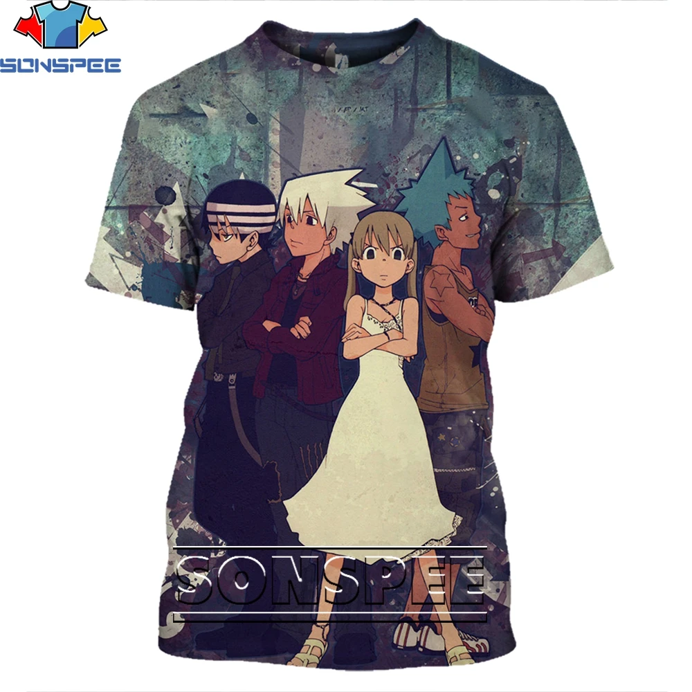 SONSPEE Anime Soul Eater Funny Shirt 3D Printing Men Women’s Summer Harajuku Amusing O-neck Man Oversize Tshirt Kid Tshirts Top
SONSPEE Anime Soul Eater Funny Shirt 3D Printing Men Women’s Summer Harajuku Amusing O-neck Man Oversize Tshirt Kid Tshirts Top