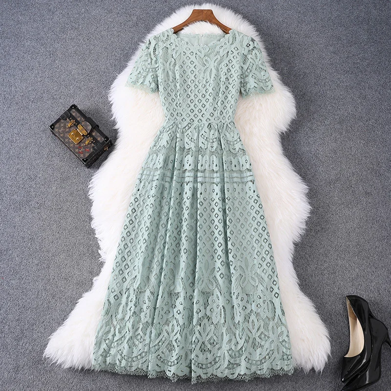 2023 Summer Clothing New Short Sleeve Lace Dress Mid-Length Slim-Fit Slimming Hong Kong Style Chic Skirt 86597
2023 Summer Clothing New Short Sleeve Lace Dress Mid-Length Slim-Fit Slimming Hong Kong Style Chic Skirt 86597