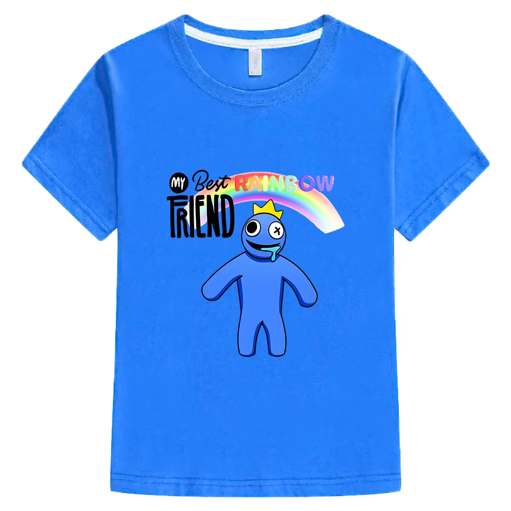 Rainbow Friends Children T-shirt 100% Cotton High Quality Summer Tee-shirt Short Sleeve Funny Cartoon Print Tshirt Boys/girls
Rainbow Friends Children T-shirt 100% Cotton High Quality Summer Tee-shirt Short Sleeve Funny Cartoon Print Tshirt Boys/girls