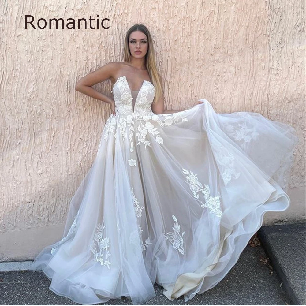 Романтическое белое длинное Тюлевое вечернее платье, темно-синее вечернее платье с V-образным вырезом и кружевной вышивкой, платье в пол для вечеринки