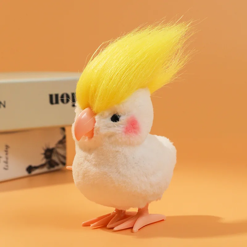 New Cute Jumping Parrot Duck Chick Clockwork Toy Yellow jumping chicken Simulation Plush Wind Up Vintage Toys Kids Gift 
New Cute Jumping Parrot Duck Chick Clockwork Toy Yellow jumping chicken Simulation Plush Wind Up Vintage Toys Kids Gift