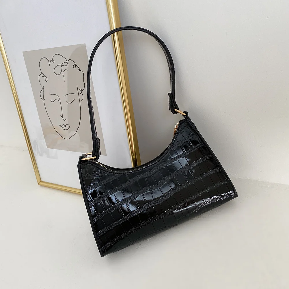 Fashion Vintage Women Handbags Alligator Pattern Underarm Bags for Women Shoulder Bags Casual Solid Color Zipper Female Handbags
Fashion Vintage Women Handbags Alligator Pattern Underarm Bags for Women Shoulder Bags Casual Solid Color Zipper Female Handbags