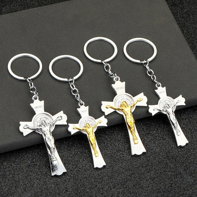 New Keychain Jesus Cross Pendant Key Ring Metal Trinket Keyring Boyfriend Men Gift Car Interior Bag Charm Accessories
New Keychain Jesus Cross Pendant Key Ring Metal Trinket Keyring Boyfriend Men Gift Car Interior Bag Charm Accessories