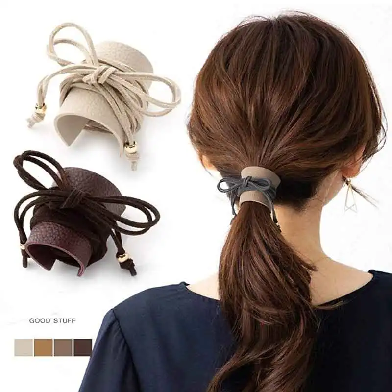 New Long Artificial Litchi Leather Headband Ponytail Holder Hair Ties for Women Fashion Hair Band Women Hair Accessories 2022
New Long Artificial Litchi Leather Headband Ponytail Holder Hair Ties for Women Fashion Hair Band Women Hair Accessories 2022