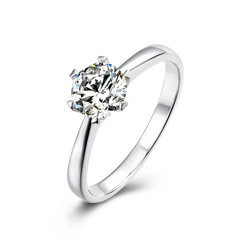 Classic six prongs 1.0ct Moissanite Ring 925 Sterling Silver High Clarity D Color Diamond Rings women ring
Classic six prongs 1.0ct Moissanite Ring 925 Sterling Silver High Clarity D Color Diamond Rings women ring