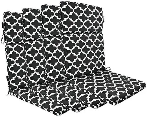 Outdoor High Back Chair Cushions Replacement Chair Seat Cushions Set of 4 (Olefin Navy Blue) Fishing chair Ultralight chair Tel
Outdoor High Back Chair Cushions Replacement Chair Seat Cushions Set of 4 (Olefin Navy Blue) Fishing chair Ultralight chair Tel