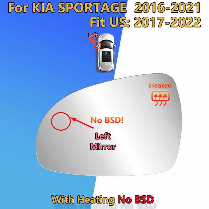 Для KIA SPORTAGE 2016 2017 2018 2019 2020 2021 Fit US 2017-2022 боковое зеркало заднего вида с подогревом/87611-D9000 87621-D9000/объектив зеркала заднего вида
Для KIA SPORTAGE 2016 2017 2018 2019 2020 2021 Fit US 2017-2022 боковое зеркало заднего вида с подогревом/87611-D9000 87621-D9000/объектив зеркала заднего вида