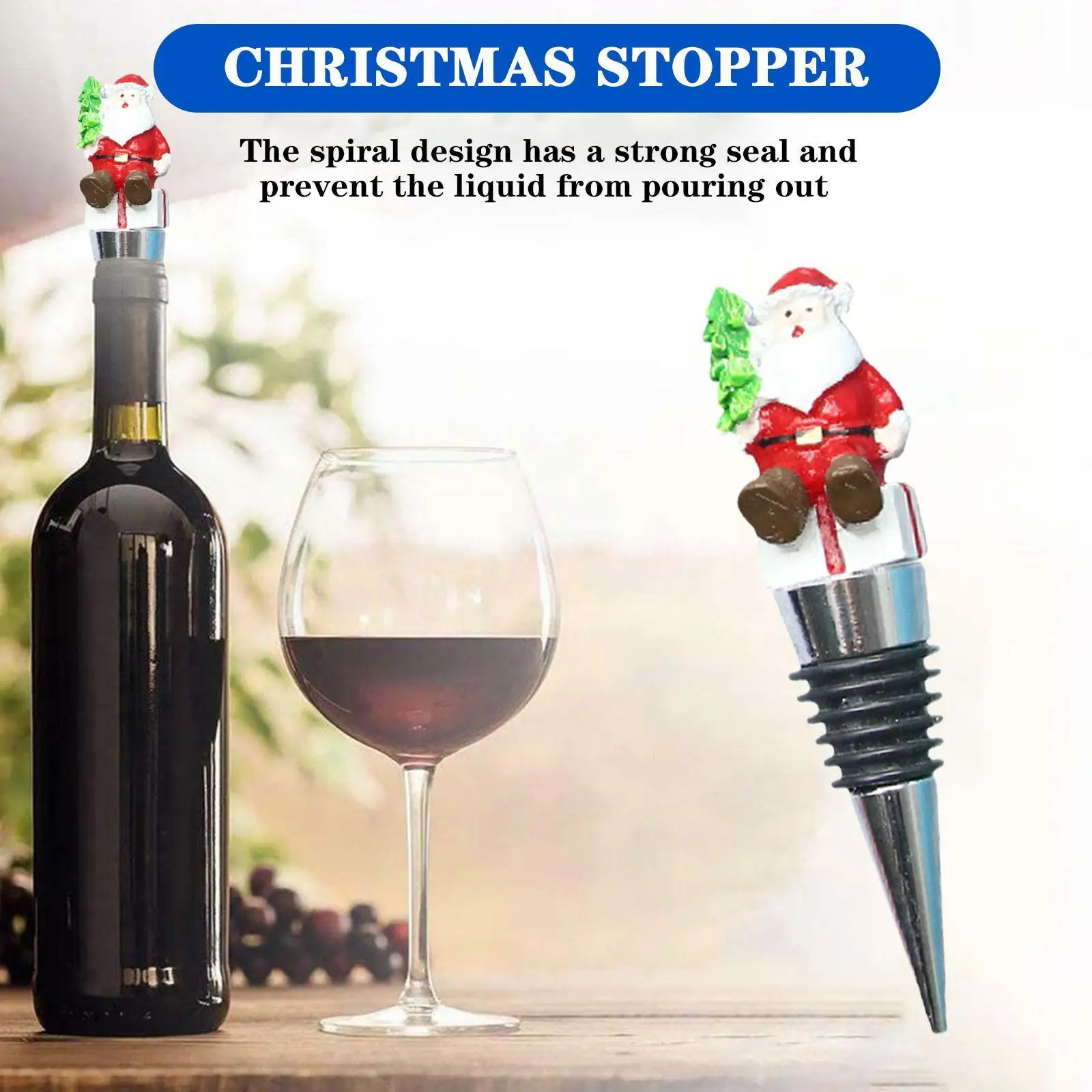 1pc Christmas Series Wine Stopper Bar Party Decoration Accessories Stopper Champagne -keeping Bar Wine Snowman Shape Z7v0
1pc Christmas Series Wine Stopper Bar Party Decoration Accessories Stopper Champagne -keeping Bar Wine Snowman Shape Z7v0