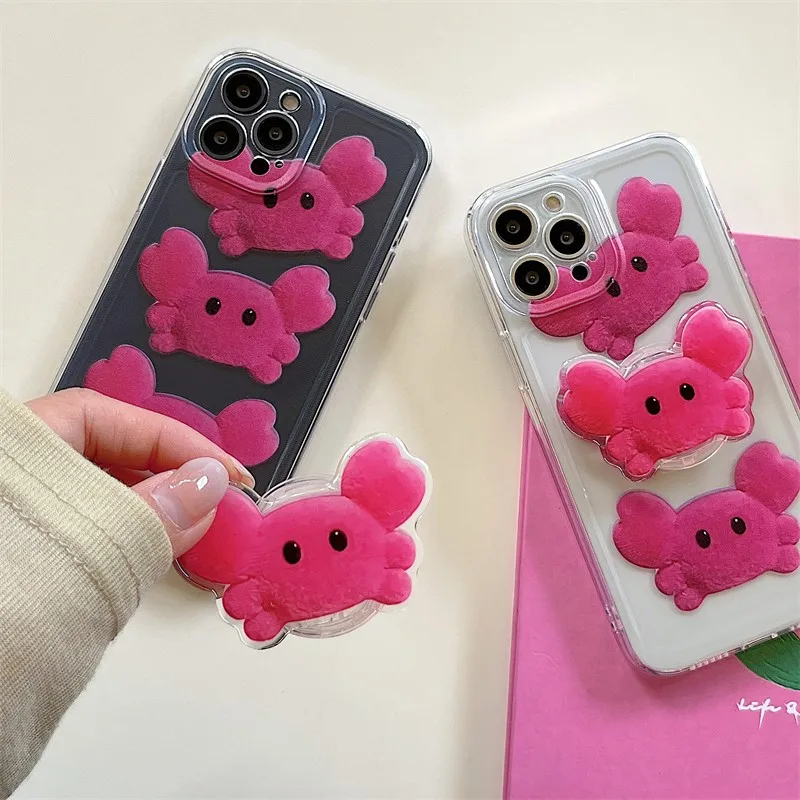 Cute Clear Animal Small Crab Folding Stand Girl Phone Case For Iphone 13 12 11 Pro Max Xs X Xr 8 7 Plus Female Hard Back Cover
Cute Clear Animal Small Crab Folding Stand Girl Phone Case For Iphone 13 12 11 Pro Max Xs X Xr 8 7 Plus Female Hard Back Cover
