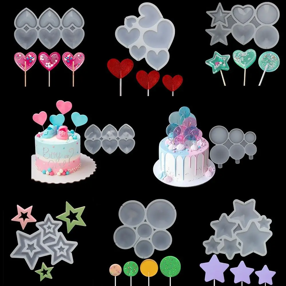 Birthday Silicone Chocolate Mould Star/Round/Heart Shape Cake Moulds Cake Decorating Tool Candy Mold Baking Accessories 
Birthday Silicone Chocolate Mould Star/Round/Heart Shape Cake Moulds Cake Decorating Tool Candy Mold Baking Accessories